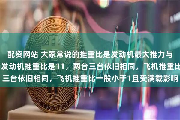 配资网站 大家常说的推重比是发动机最大推力与自身重量的比值，一台发动机推重比是11，两台三台依旧相同，飞机推重比一般小于1且受满载影响