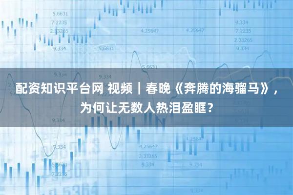 配资知识平台网 视频｜春晚《奔腾的海骝马》，为何让无数人热泪盈眶？
