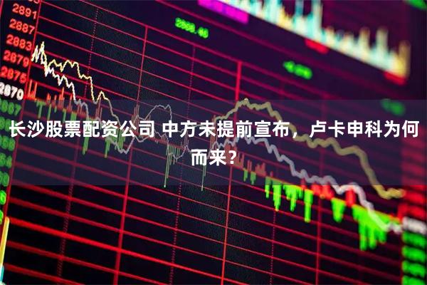长沙股票配资公司 中方未提前宣布,卢卡申科为何而来?